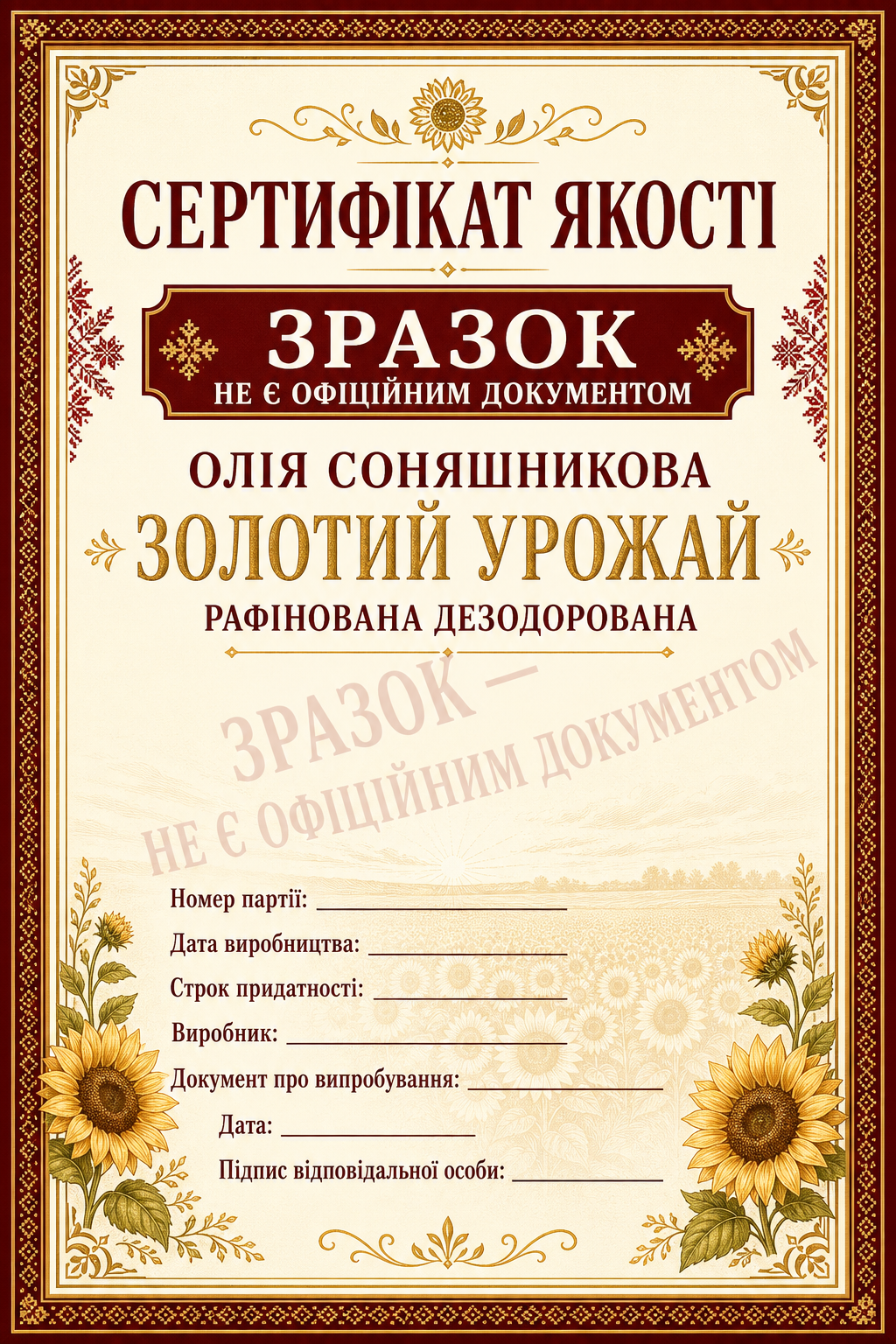 Сертифікат якості